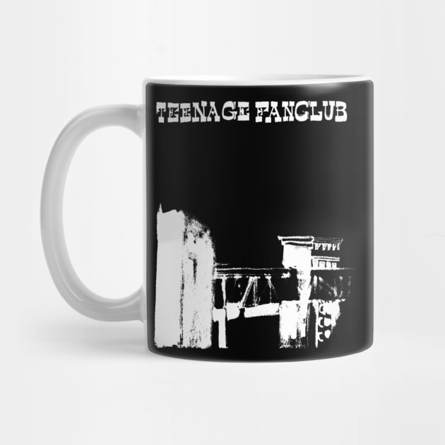 Teenage Fanclub - Black and White Simple Tee by The Geek Underground 